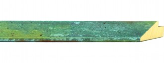 Oxidized Copper Rust Angle